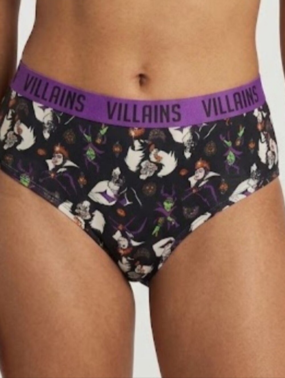 Torrid 0 Disney Villains Mid-Rise Cotton Panty